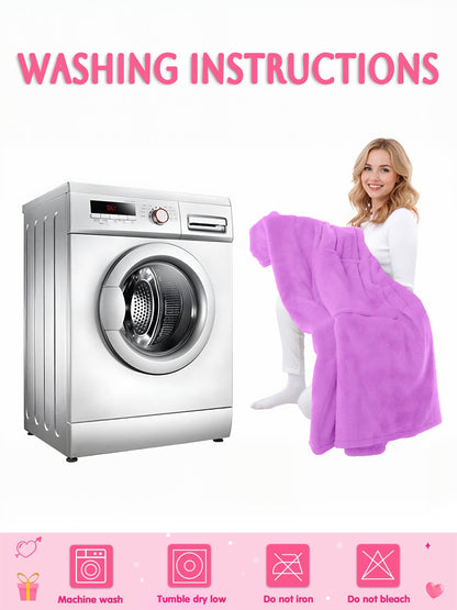 Wearable Blanket Hoodie Sweatshirt for Women and Men, Warm and Cozy Blanket Hoodie, Flannel Blanket with Sleeves and Giant Pocket